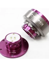 NRG Quick Release Gen 2.0 Purple Body Titanium Chrome Ring                                     - SRK-200PP - Image 4