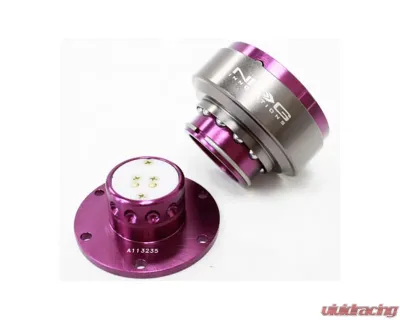 NRG Quick Release Gen 2.0 Purple Body Titanium Chrome Ring - SRK-200PP