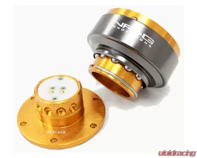 NRG Quick Release Gen 2.0 Rose Gold Body Titanium Chrome Ring - SRK-200RG