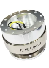 NRG Quick Release Gen 2.0 Silver Shinny Body Brushed Silver Ring                                     - SRK-200SSL - Image 2