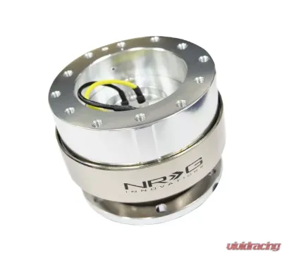 NRG Quick Release Gen 2.0 Silver Shinny Body Brushed Silver Ring - SRK-200SSL