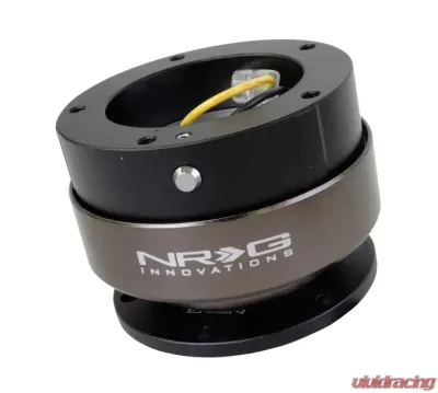 NRG Quick Release Gen 2.0 Black Body Titanium Chrome Ring 5 base-top pattern - SRK-300BK