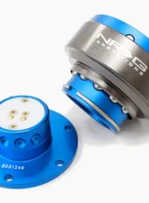 NRG Quick Release Gen 2.0 5-Hole Blue Body Titanium Chrome Ring                                     - SRK-300BL - Image 2