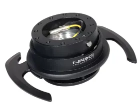 NRG Quick Release Gen 4.0 Black Body Black Ring with Handles