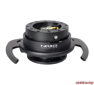 NRG Quick Release Gen 4.0 Black Body Black Ring with Handles - SRK-700BK