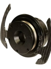 NRG Quick Release Gen 4.0 Black Body Black Ring with Carbon Fiber Handles                                     - SRK-700CF - Image 4
