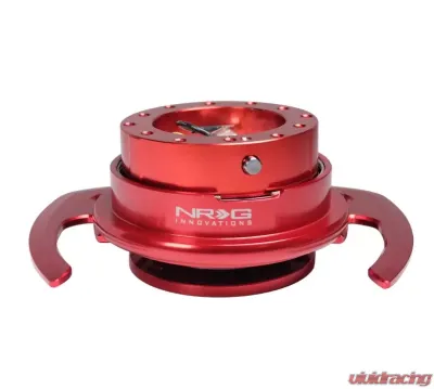 NRG Quick Release Gen 4.0 Red Body Red Ring with Handles - SRK-700RD