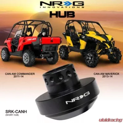 NRG Short Steering Wheel Adaptor Hub Spline Can-Am Commander | Maverick - SRK-CANH