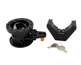 NRG Black Steering Wheel Quick Tilt System with Lock Universal