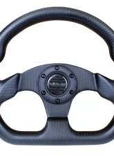 NRG Carbon Fiber Steering Wheel 320mm Flat Bottom Matte Black                                     - ST-009CF/MB - Image 4