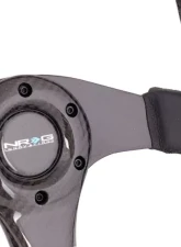 NRG Carbon Fiber Steering Wheel 350MM Aluminum-Carbon Center Carbon Flat Bottom                                     - ST-013CFCF - Image 2