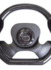 NRG Carbon Fiber Steering Wheel with Suede Accent 320mm 2-Tone Carbon                                     - ST-X10CF-S - Image 3