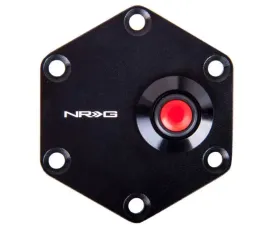 NRG Hexagonal Style Black Ring and Horn Button