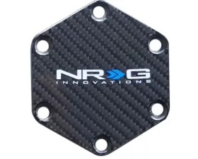 NRG Hexagonal Horn Delete Button Steering Wheel Cap Carbon Fiber