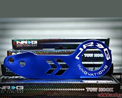 NRG Anodized Blue Rear Tow Hook Universal - TOW-110BL