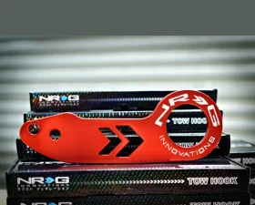 NRG Anodized Red Rear Tow Hook Universal