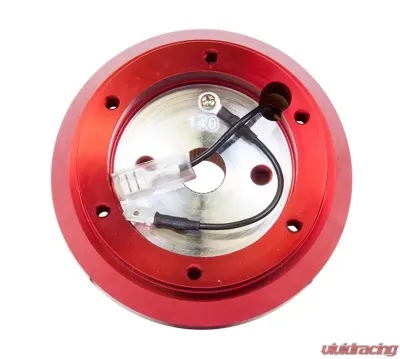 NRG Short Steering Wheel Adaptor Hub Red Nissan 240 | Nissan Skyline - SRK-140H-RD