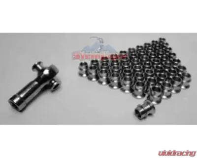 Steinjager 50 Pack HMBZC-M8-M6 High Misalignment Insert Plated Steel 8mm x 6mm - J0014245