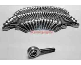 Steinjager 90 Pack MXM-8 Spherical Rod Ends Bearing Male 0.5-20 RH x 0.5 Ball ID Slotted Nylon Bearing Race Bright Chrome Plated Finish