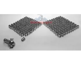 Steinjager 200 Pack MXML-4 Spherical Rod Ends Bearing Male 0.25-28 LH x 0.25 Ball ID Slotted Nylon Bearing Race Bright Chrome Plated Finish