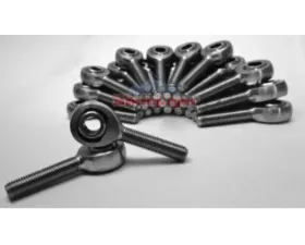 Steinjager 30 Pack MXML-12 Spherical Rod Ends Bearing Male 0.75-16 LH x 0.75 Ball ID Slotted Nylon Bearing Race Bright Chrome Plated Finish