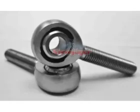 Steinjager 2 Pack MXM-12-10N Spherical Rod Ends Bearing Male 0.75-16 RH x 0.625 Ball ID Narrow Ball Slotted Nylon Bearing Race Bright Chrome Plated Finish