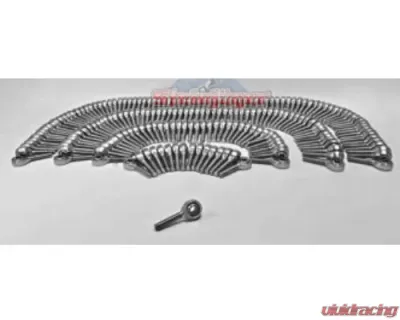 Steinjager 240 Pack MXML-6 Spherical Rod Ends Bearing Male 0.375-24 LH x 0.375 Ball ID Slotted Nylon Bearing Race Bright Chrome Plated Finish - J0014803