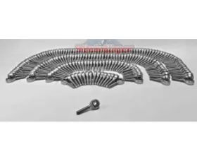 Steinjager 240 Pack MXM-6 Spherical Rod Ends Bearing Male 0.375-24 RH x 0.375 Ball ID Slotted Nylon Bearing Race Bright Chrome Plated Finish