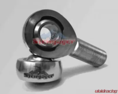 Steinjager 1 Pack SJ-MXM-5 0.3125-24 RH x 0.3125 Bore 4130 Chrome Moly Spherical Rod Ends Bearing Bright Chrome Finish - J0014869