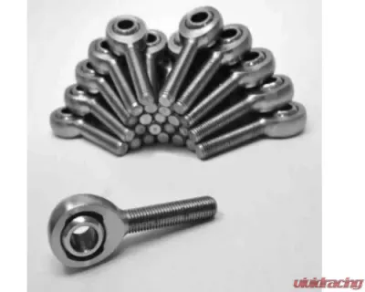 Steinjager 25 Pack MXML-10-8 Spherical Rod Ends Bearing Male 0.625-18 LH x 0.5 Ball ID Slotted Nylon Bearing Race Bright Chrome Plated Finish - J0014898