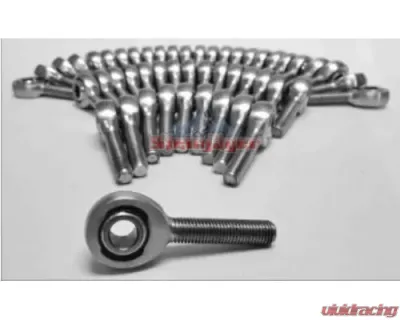 Steinjager 50 Pack MXM-10 Spherical Rod Ends Bearing Male 0.625-18 RH x 0.625 Ball ID Slotted Nylon Bearing Race Bright Chrome Plated Finish - J0014936