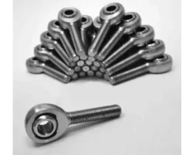 Steinjager 150 Pack MXM-12 Spherical Rod Ends Bearing Male 0.75-16 RH x 0.75 Ball ID Slotted Nylon Bearing Race Bright Chrome Plated Finish