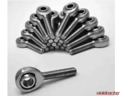 Steinjager 100 Pack with 50 RH MXM-10 and 50 LH MXM-10 Rod Ends Spherical Rod Ends Bearing Male 0.625-18 x 0.625 Ball ID Slotted Nylon Bearing Race Bright Chrome Plated Finish - J0029676