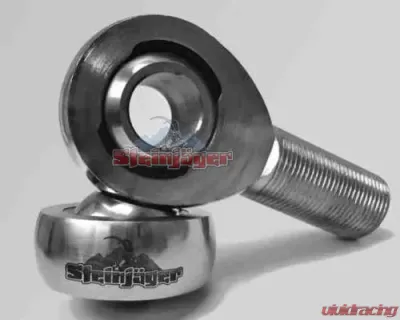 Steinjager 50 Pack SJ-MXML-20-16 Private Labeled 1.25 inch -12 LH x 1.0 inch Bore 4130 Chrome Moly Spherical Rod Ends Bearing Bright Chrome Finish - J0031090