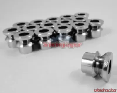 Steinjager 16 Pack HMBZC-16-12-A High Misalignment Insert Plated Steel 1 inch x 0.75 2.625 Width - J0040976