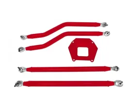 Steinjager Rear Radius Arm High Clearance Kit Powder Coated in Red Baron Polaris RZR XP 1000 | RS1 2013-2016