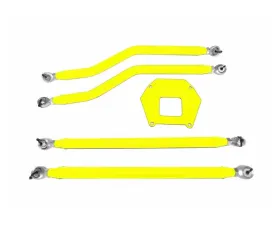 Steinjager Rear Radius Arm High Clearance Kit Powder Coated in Neon Yellow Polaris RZR XP 1000 | RS1 2013-2016