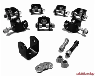 Steinjager Drop Clevis Kits (Without End Links) Sway Bar End Links 10mm Bore Clevises are Black Powdercoated Includes Misalignment Spacers Includes 8 Clevises - J0015503