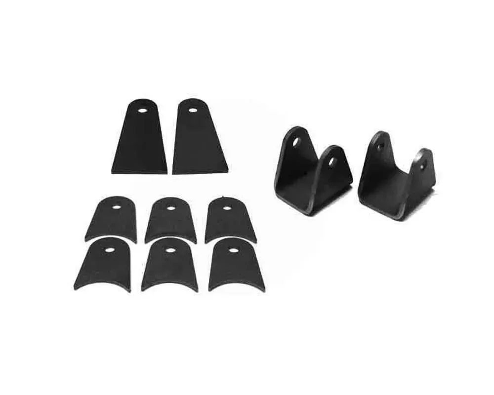 Steinjager Tabs and Clevises, Weld On 4 Link Tab and Clevis Kits 0.500 Bore 3.50 Axle Diameter 6 Axle Tabs 4.00 Inches Long 2 Flat Tabs 4.00 Inches Long 2 Clevises with 3.00 Inch Jaw - J0005275