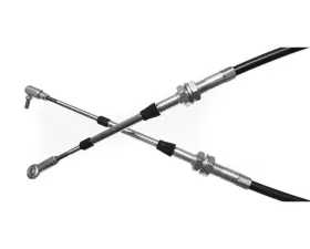 Steinjager Shifter Cables, Push-Pull 1/4-28 44 Inches Long Bulkhead Style