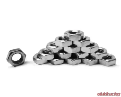 Steinjager Nuts Bulk Jam Fasteners, Bulk 1.25-12 LH 16 Pack Grade 5 Plated Zinc Silver - J0014246