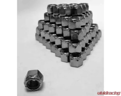 Steinjager Nuts Bulk Lock Fasteners, Bulk 3/8-24 RH 100 Pack Grade 2 Plated Zinc Yellow - J0014337