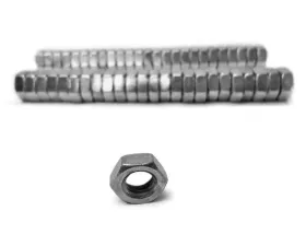 Steinjager Nuts Bulk Jam Fasteners, Bulk 3/8-24 RH 50 Pack Grade 2 Plated Zinc Silver