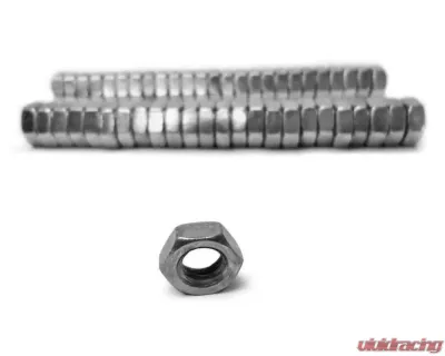 Steinjager Nuts Bulk Jam Fasteners, Bulk 3/8-24 RH 50 Pack Grade 2 Plated Zinc Silver - J0014342