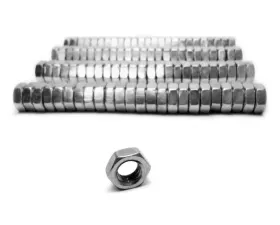 Steinjager Nuts Bulk Full Fasteners, Bulk M8 x 1.25 RH 100 Pack Class 10 Plated Zinc Silver