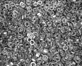 Steinjager Nuts Bulk Full Fasteners, Bulk M8 x 1.25 RH 1000 Pack Class 10 Plated Zinc Yellow