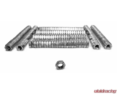 Steinjager Nuts Bulk Full Fasteners, Bulk M8 x 1.25 RH 200 Pack Class 10 Plated Zinc Yellow - J0014441