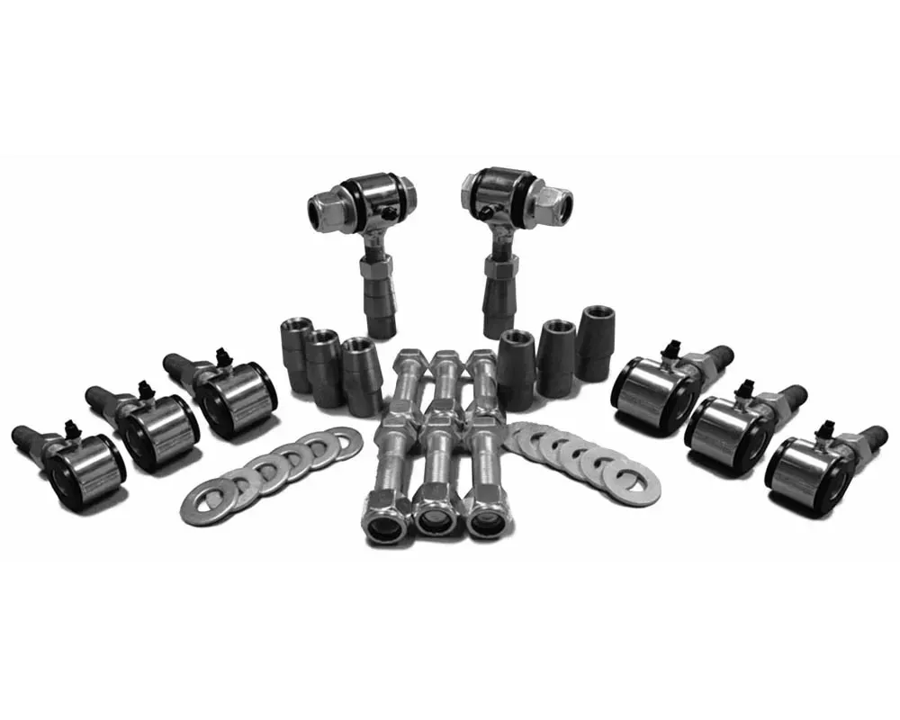 Steinjager 3/4-16 RH LH Poly Bushings Kits, Male 1/2 Bore x 2.50 Wide fits 1.750 x 0.250 Tubing Chrome Plated Bush Housing Eight Poly Ends Per Kit - J0001549