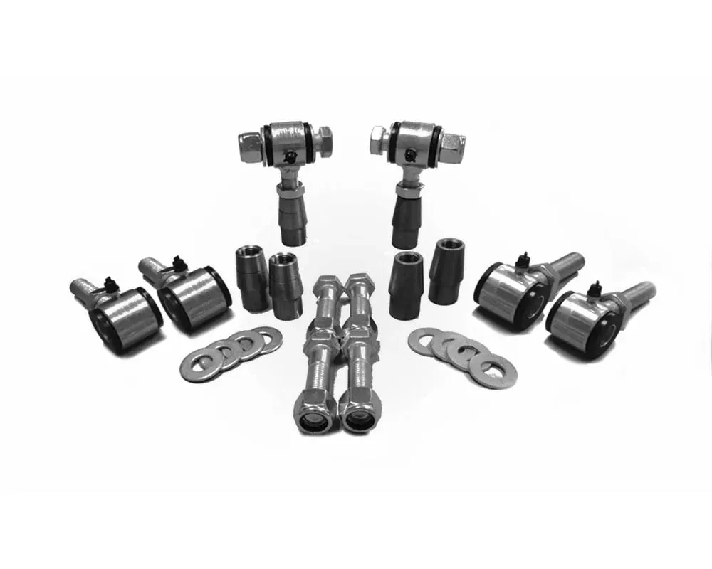 Steinjager 5/8-18 RH LH Poly Bushings Kits, Male 5/8 Bore x 2.50 Wide fits 1.000 x 0.095 Tubing Zinc Plated Bush Housing Six Poly Ends Per Kit - J0009589