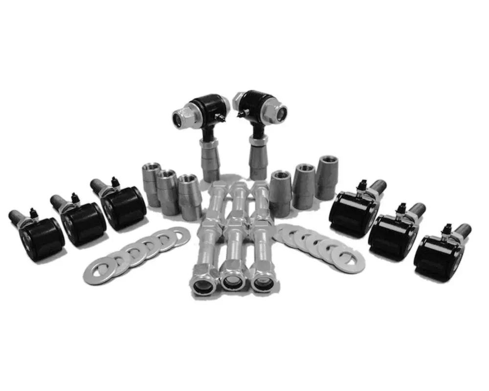 Steinjager 7/8-14 RH LH Poly Bushings Kits, Male 1/2 Bore x 1.50 Wide fits 1.750 x 0.120 Tubing Black Powdercoated Bush Housing Eight Poly Ends Per Kit - J0001733